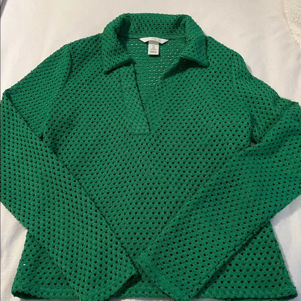 H&M Green Knit Top